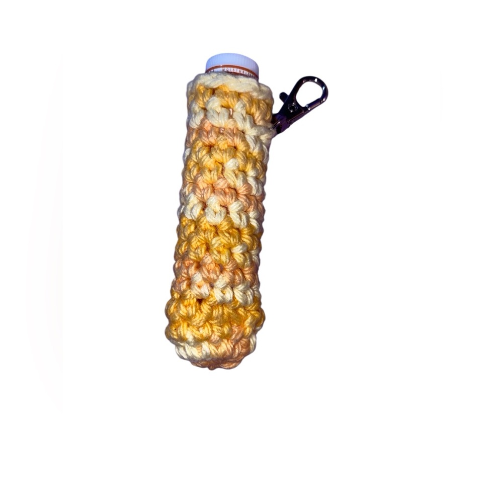 ⭐️5/$10⭐️ Handmade Crocheted Lip Balm Keychain